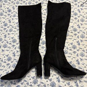 Elegant Black Over the Knee Boots